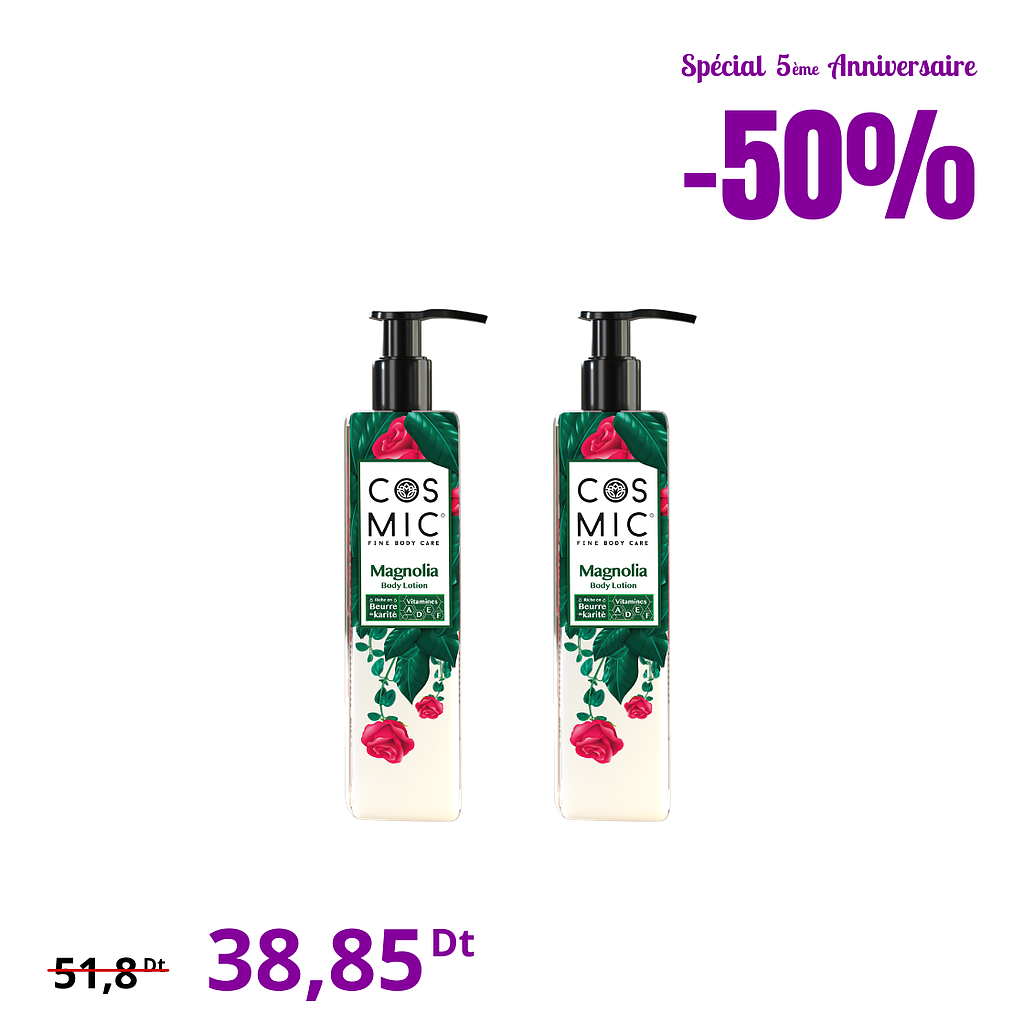 Pack 2 Lotions Magnolia (2ème -50%)