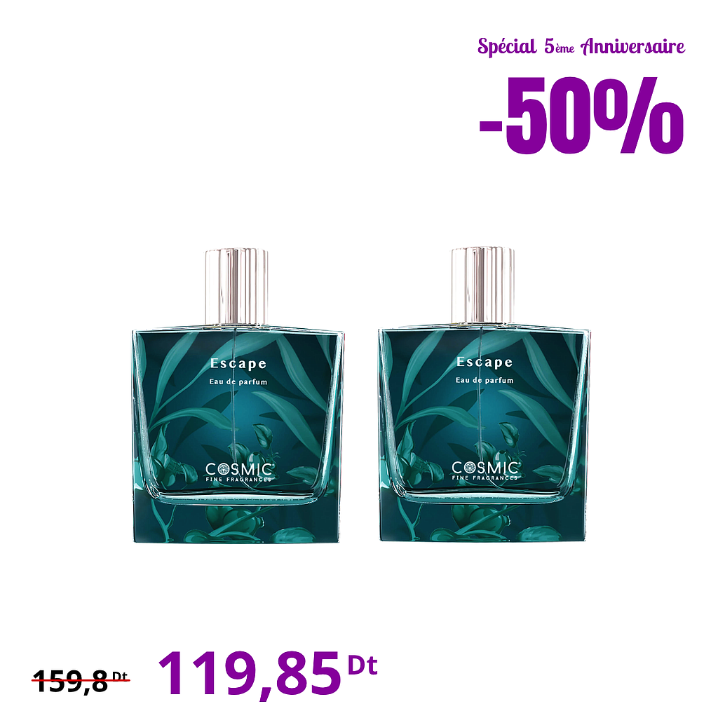 Pack 2 Eaux de Parfum Escape (2ème -50%)