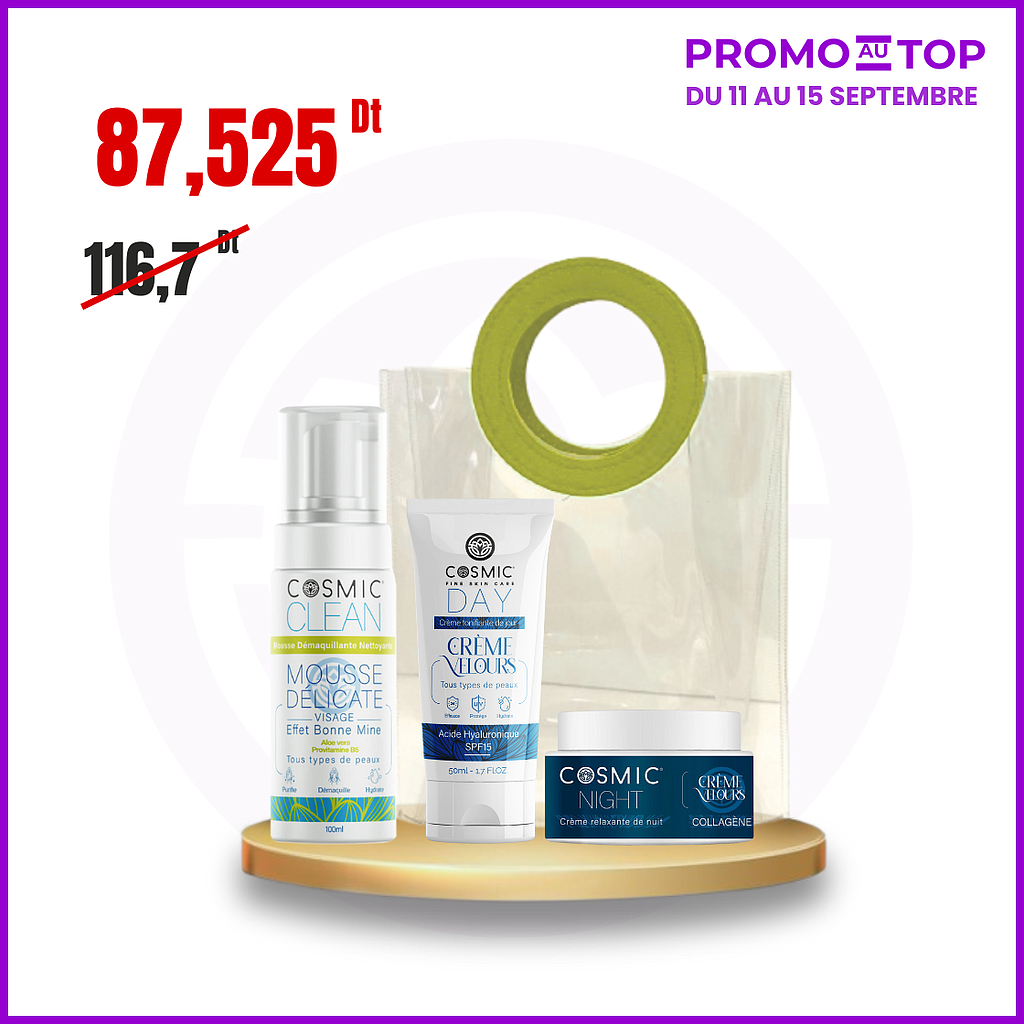 Pack After Summer ( Mousse + Crème Velours Day + Crème Velours Night + Sac)