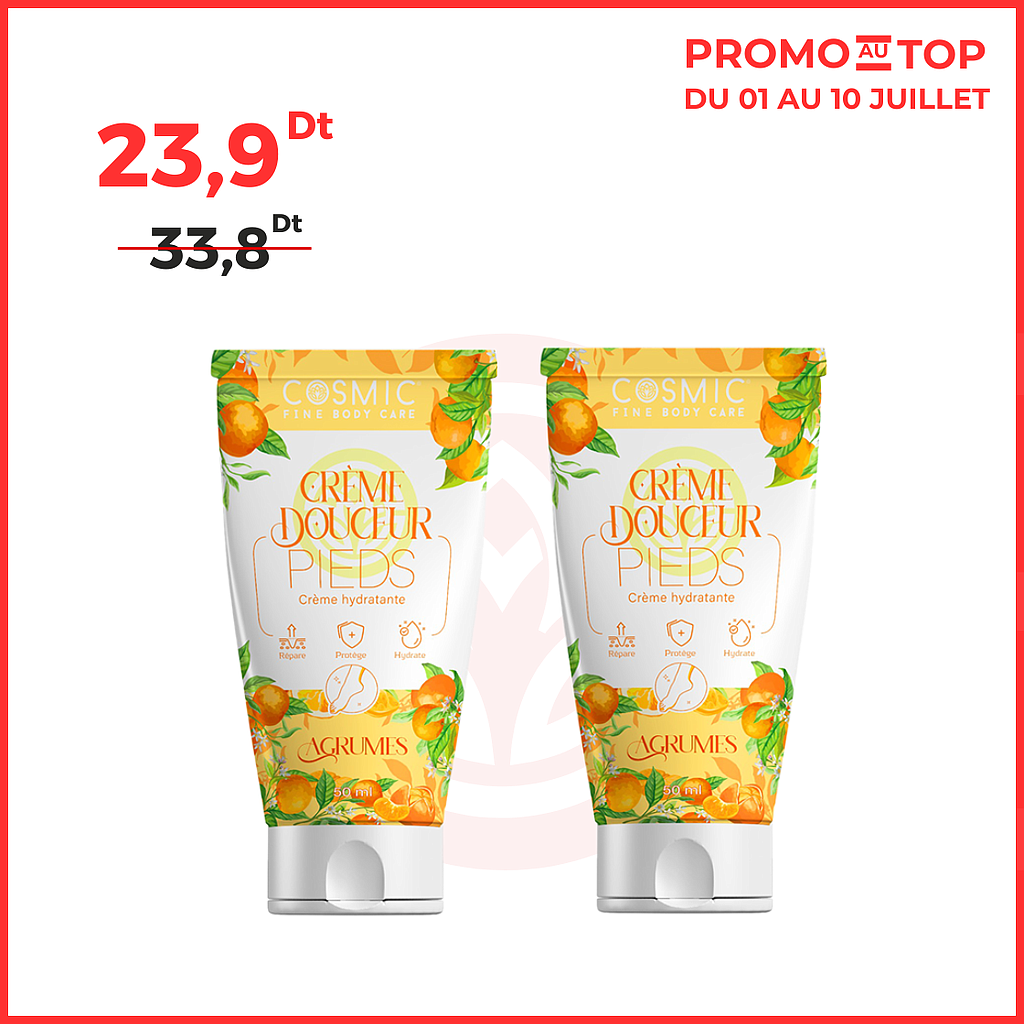 PACK 2 CREMES DOUCEUR PIEDS (PROMO)