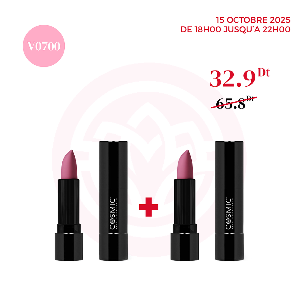 Pack 2 Rouges à lèvres V0700 (1 GRATUIT) - Happy Hour